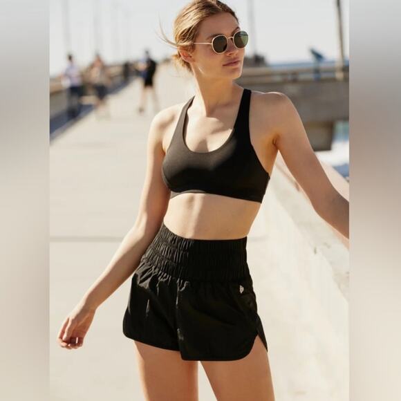 Free People The Way Home Shorts Black - Picture 1 of 6